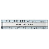 Blaue Noten Namensplakette (Vorderseite)