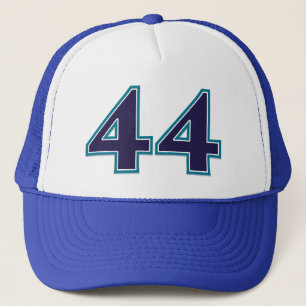 Blaue Nr. 44 Truckerkappe