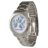 Blaue Nuance Armbanduhr (Schrägansicht)