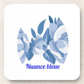 Blaue Nuance Getränkeuntersetzer (Vorderseite)