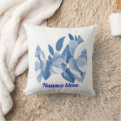 Blaue Nuance Kissen (Decke)