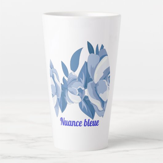 Blaue Nuance Milchtasse (Vorderseite)