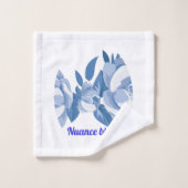 Blaue Nuance zusammen Bad Badhandtuch Set (Waschlappen)
