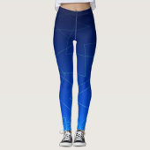 Blaue Ober-Gradienten Leggings (Vorderseite)