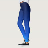 Blaue Ober-Gradienten Leggings (Links)