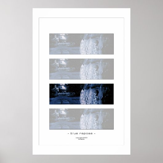 blaue Oberfläche Poster (Vorne)