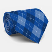 Blaue [oder benutzerdefinierte] Raute Muster Krawatte (Gerollt)