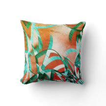 Blaue oder cysche Streifen über rustikal rötlich-o