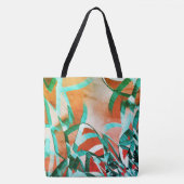 Blaue oder cysche Streifen über rustikal rötlich-o Tasche (Vorderseite)