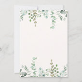 Blaue oder rosa Ballons, Grüne und Genus Einladung (Rückseite)