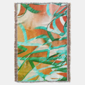 Blaue oder zyklische Streifen über rustikal rötlic Decke (Vorderseite Vertikal)