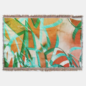 Blaue oder zyklische Streifen über rustikal rötlic Decke (Vorderseite)