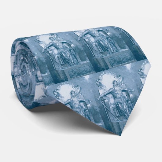 Blaue Odin Krawatte (Gerollt)