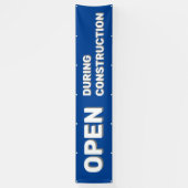Blaue Öffnung während des Baubanners Banner (Vertikal)