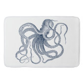 Blaue Oktopus-nautische Abbildung Badematte (Vorderseite)