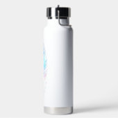 Blaue Ombre-Feder-Wasserfarbe Trinkflasche (Links)
