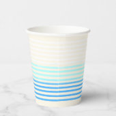 Blaue Ombre gestreifte Papiere Pappbecher (Rechts)