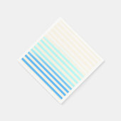 Blaue Ombre gestreifte Servietten (Ecke)
