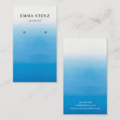 Blaue Ombre Visitenkarte (Vorne/Hinten)