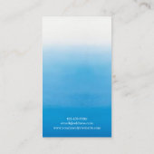 Blaue Ombre Visitenkarte (Rückseite)