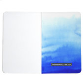 Blaue Ombre Zeitschrift Taschennotizbuch (Innenansicht Hinten)