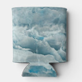 Blaue Onyx-Marmor, abstrakte Textur. Dosenkühler (Rückseite)