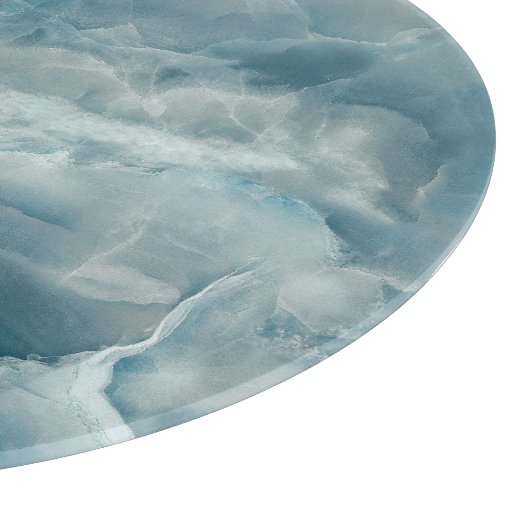 Blaue Onyx-Marmor, abstrakte Textur. Schneidebrett (Ecke)