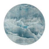 Blaue Onyx-Marmor, abstrakte Textur. Schneidebrett (Vorderseite)
