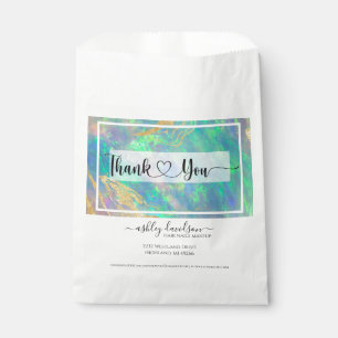 Blaue Opal Geschenktüten Papiertüten Geschenktütchen