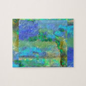 Blaue Opaloktober Birthstone durch Sharles Puzzle (Horizontal)
