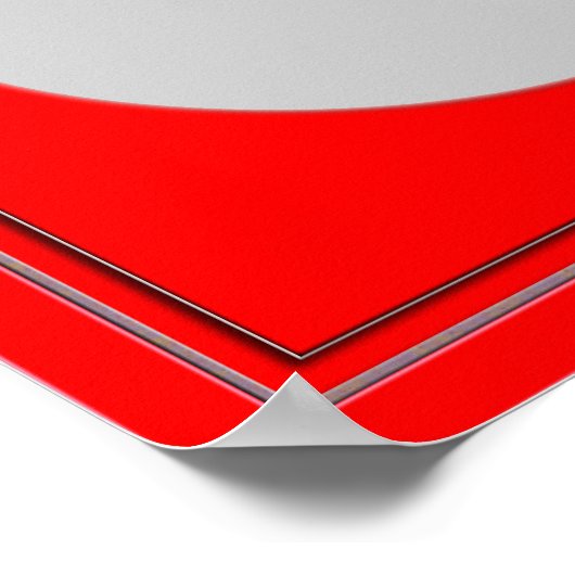 Blaue optische Illusion Poster (Ecke)