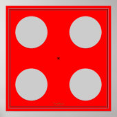 Blaue optische Illusion Poster (Vorne)