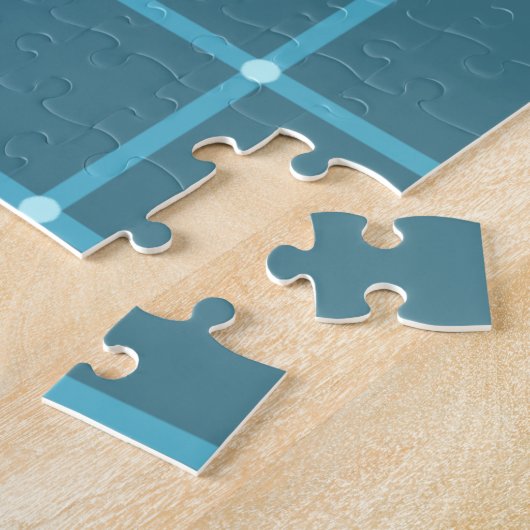 Blaue optische Illusion schwer anfechtbar Puzzle (Seite)