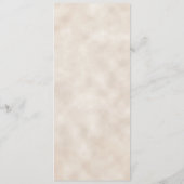 Blaue Orange Floral Herbsthochzeit Menükarte (Rückseite)