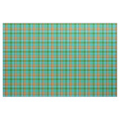 Blaue Orange Grüne Karo Tartan Design  Stoff (Yard (91,4 cm))