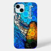 Blaue Orange-Meeressäugezunge Case-Mate iPhone Hülle (Rückseite)