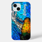 Blaue Orange-Meeressäugezunge Case-Mate iPhone Hülle (Rückseite)