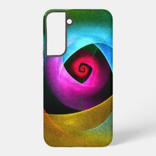 Blaue Orange Pink Moderne Abstrakte Kunst Muster # Samsung Galaxy Hülle