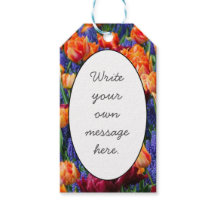 Blaue, orange und rote Blume