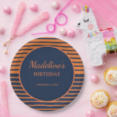 Blaue Orangenbrücke Geburtstagsparty Pappteller (Party)