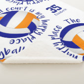 Blaue Orangenkugel Sherpadecke (3/4)