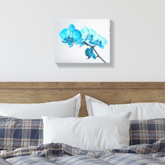 blaue Orchidee Leinwanddruck (Insitu (Schlafzimmer))