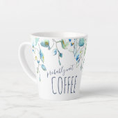 Blaue Orchidee Milchtasse (Linke Ecke)