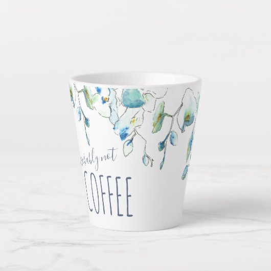 Blaue Orchidee Milchtasse (Vorderseite)