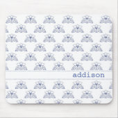 Blaue Orchidee Mousepad (Vorne)