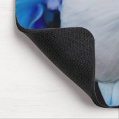 Blaue Orchidee Mousepad (Ecke)