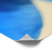 Blaue Orchidee Poster (Ecke)