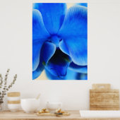 Blaue Orchidee Poster (Küche)