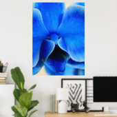 Blaue Orchidee Poster (Heimbüro)