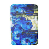 Blaue Orchideen Badematte (Vorderseite Vertikal)